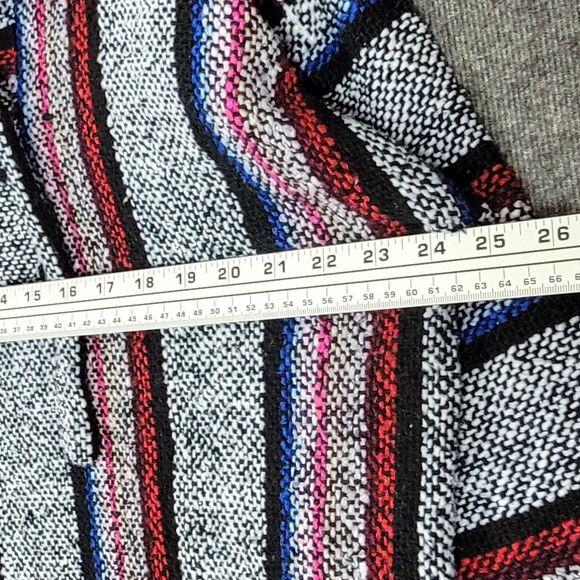 Artesanias Hoodie Mens L Striped Baja California Surfer Skater Sweater Drug Rug - Picture 6 of 10